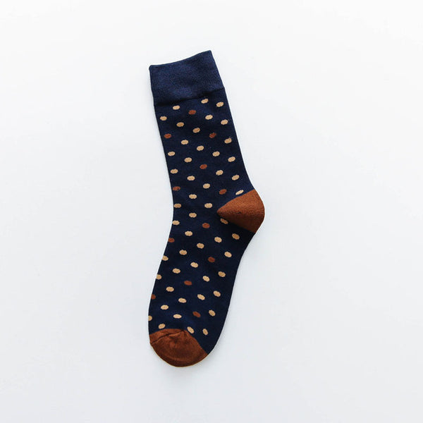 1 Pair Men's Colorful Comfort Socks Causal Harajuku Geometry Pattern