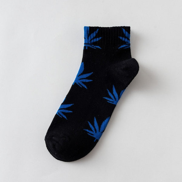 EU size 38-45 Short tube maple leaf socks hip hop socks men and