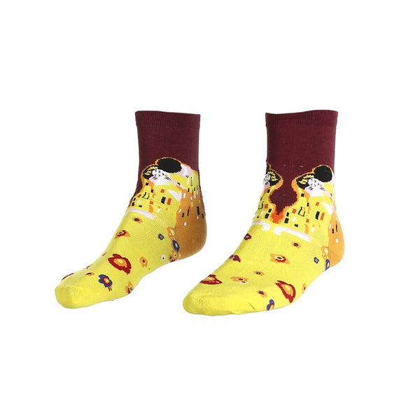 2019 Fashion NEW 3D Retro Painting Art Socks Unisex Women Men