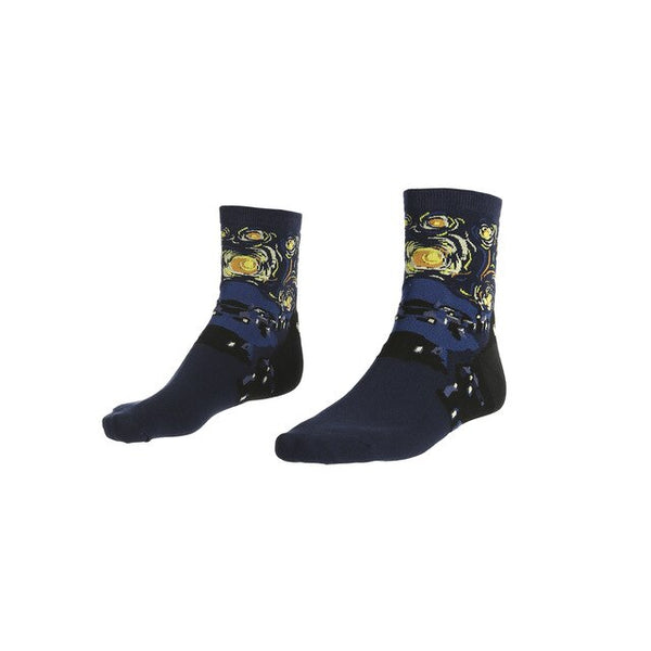 2019 Fashion NEW 3D Retro Painting Art Socks Unisex Women Men