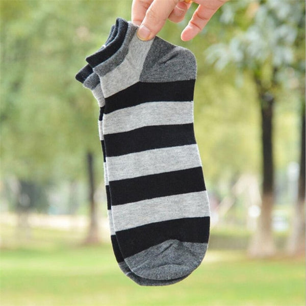 High quality socks men cotton spring summer and autumn striped sock