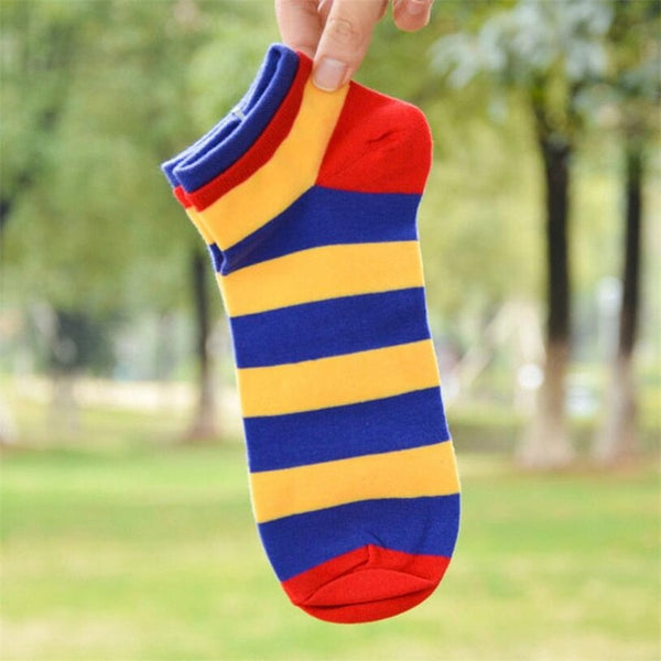 High quality socks men cotton spring summer and autumn striped sock