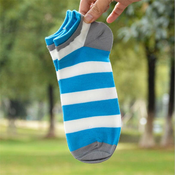 High quality socks men cotton spring summer and autumn striped sock