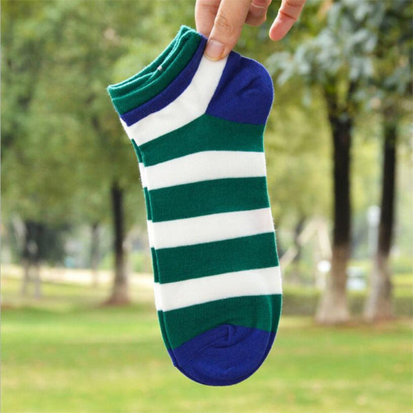 High quality socks men cotton spring summer and autumn striped sock