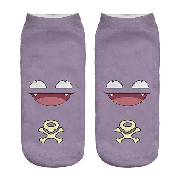 ZHBSLWT Pokemon New Arrival Kawaii Harajuku Women Socks 3D