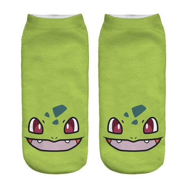 ZHBSLWT Pokemon New Arrival Kawaii Harajuku Women Socks 3D