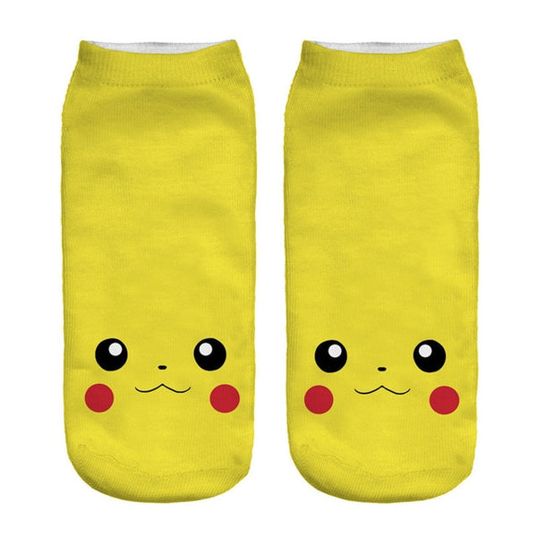 ZHBSLWT Pokemon New Arrival Kawaii Harajuku Women Socks 3D