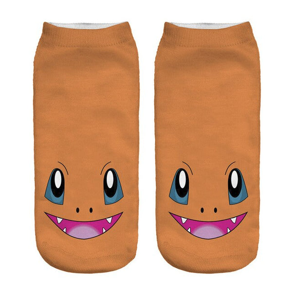 ZHBSLWT Pokemon New Arrival Kawaii Harajuku Women Socks 3D