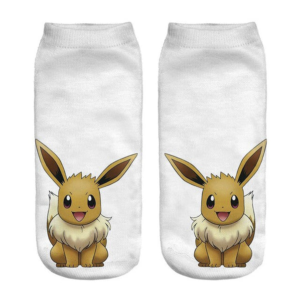 ZHBSLWT Pokemon New Arrival Kawaii Harajuku Women Socks 3D