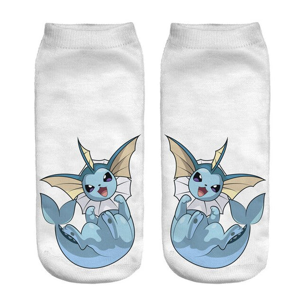 ZHBSLWT Pokemon New Arrival Kawaii Harajuku Women Socks 3D