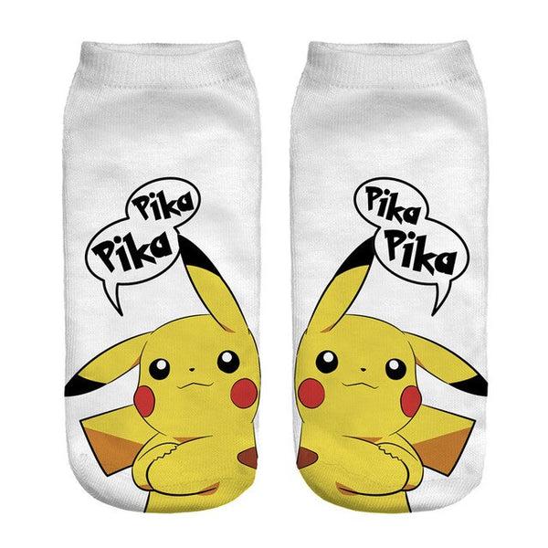 ZHBSLWT Pokemon New Arrival Kawaii Harajuku Women Socks 3D