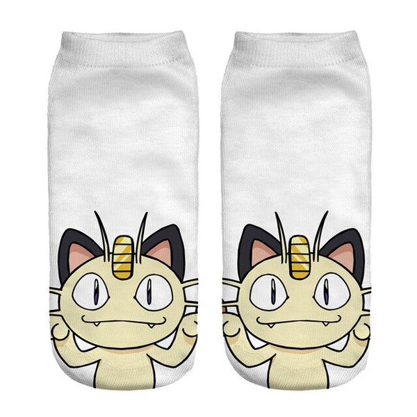 ZHBSLWT Pokemon New Arrival Kawaii Harajuku Women Socks 3D