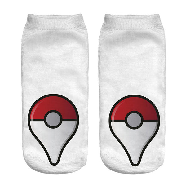 ZHBSLWT Pokemon New Arrival Kawaii Harajuku Women Socks 3D