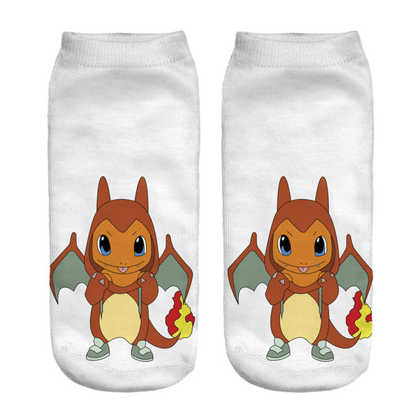 ZHBSLWT Pokemon New Arrival Kawaii Harajuku Women Socks 3D