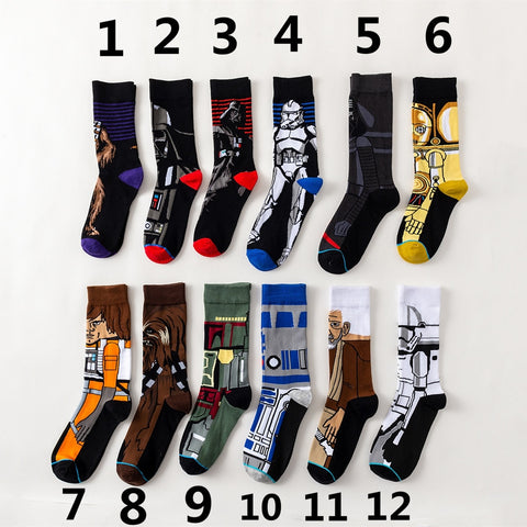 Star Wars storm troops black knight socks printing funny novelty