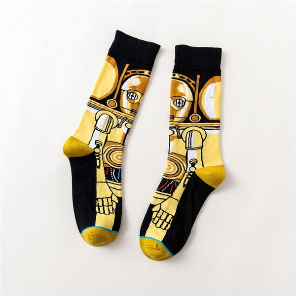 Star Wars storm troops black knight socks printing funny novelty