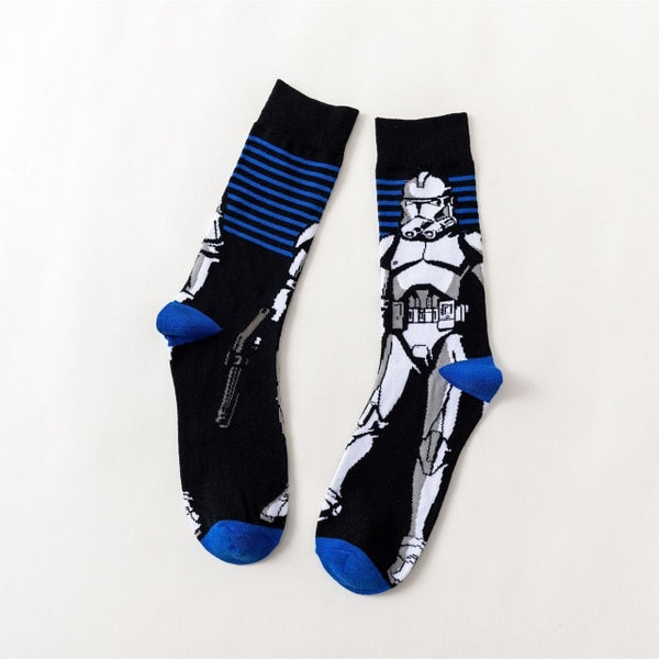 Star Wars storm troops black knight socks printing funny novelty